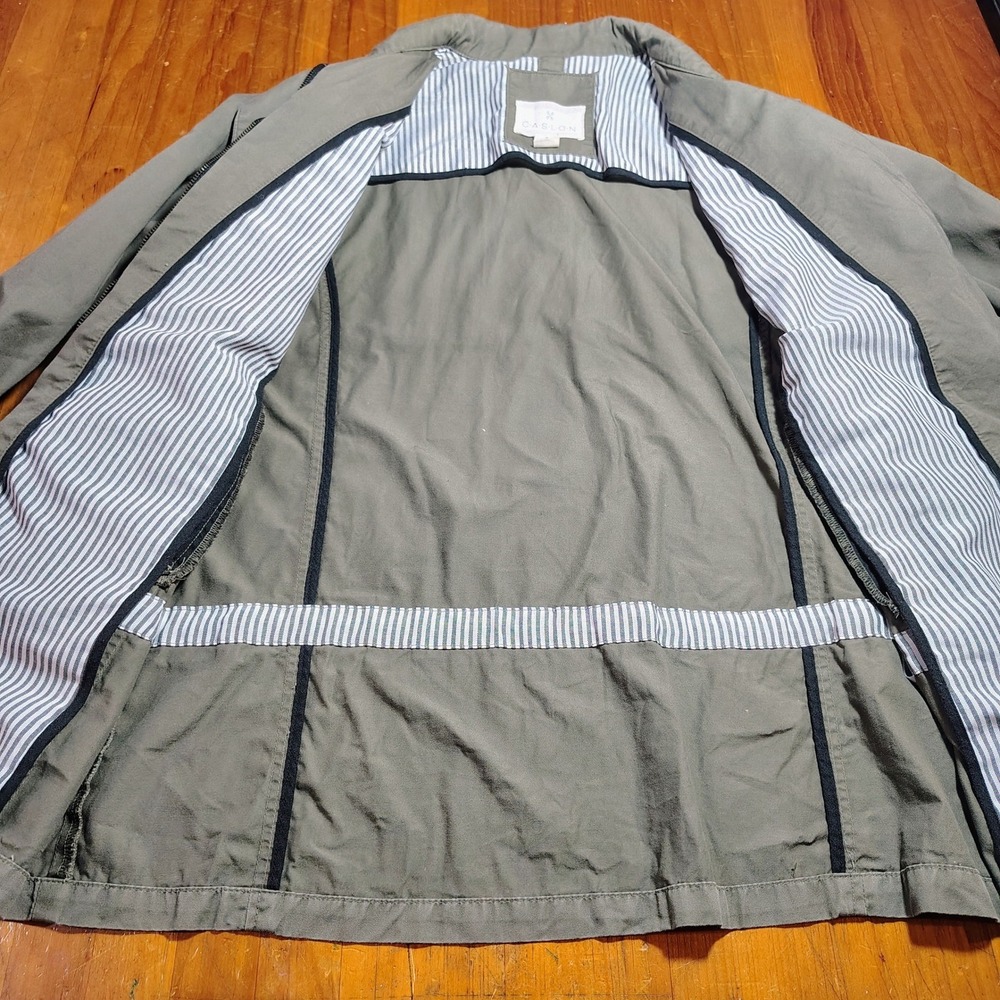 Women‎ Army Green Utility Jacket Drawstring Waist Field Coat Size M - Picture 8 of 11